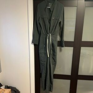 Figs Green Jumpsuit with Long Sleeves